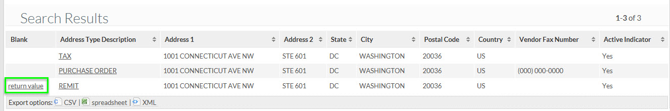 vendor return