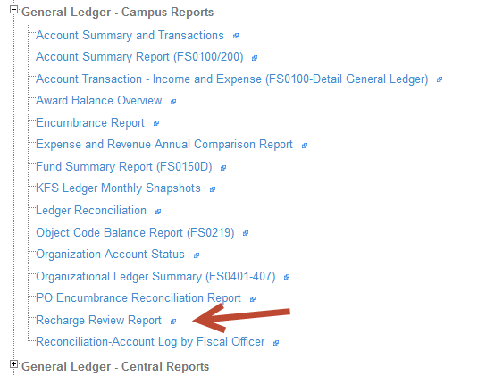 report is located in campus reports